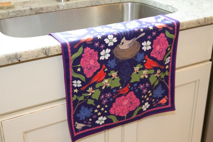 Cardinal Love Double-Sided Tea Towel