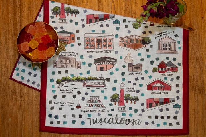 Tuscaloosa Double-Sided Tea Towel