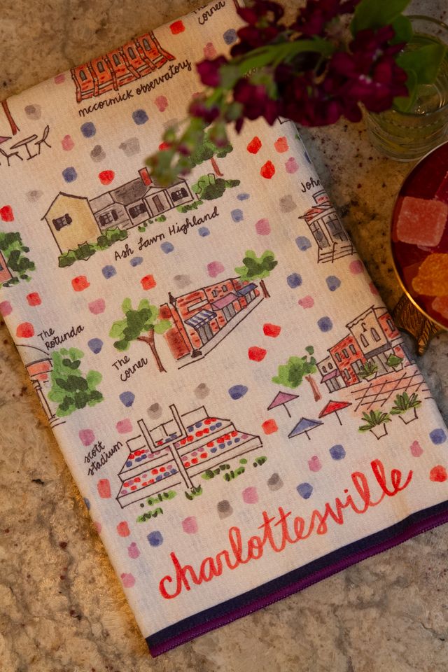 Charlottesville Double-Sided Tea Towel