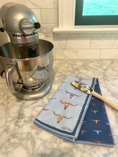 Longhorn Double-Sided Tea Towel