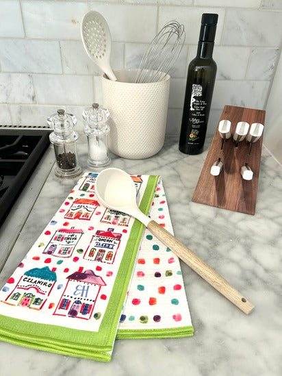 Spice Village Double-Sided Tea Towel