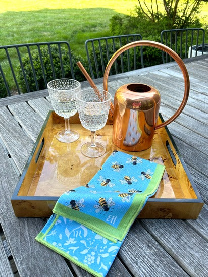 Bee Happy Double-Sided Tea Towel