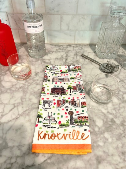 Knoxville, TN Double-Sided Tea Towel