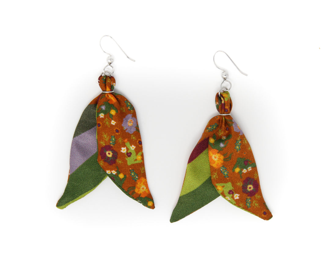 Wildflower Spice Silk Earrings