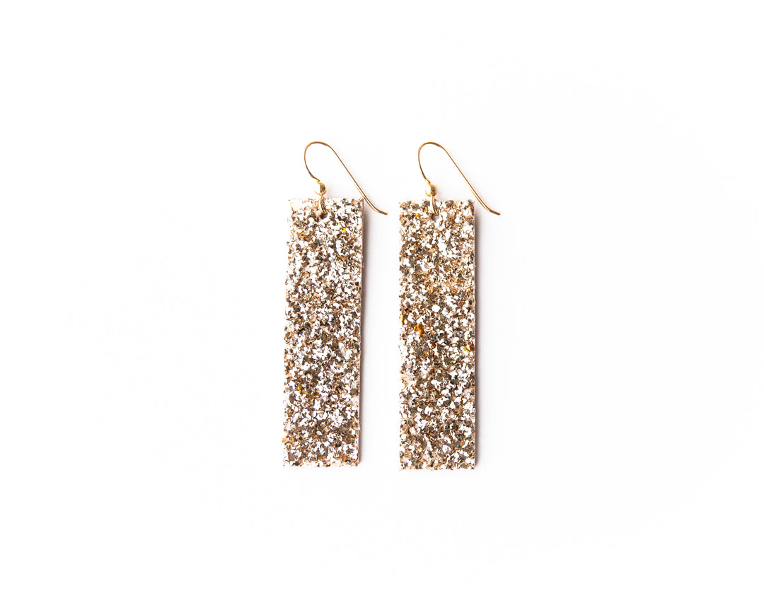 Sparkle in Gold Four Corners Earrings