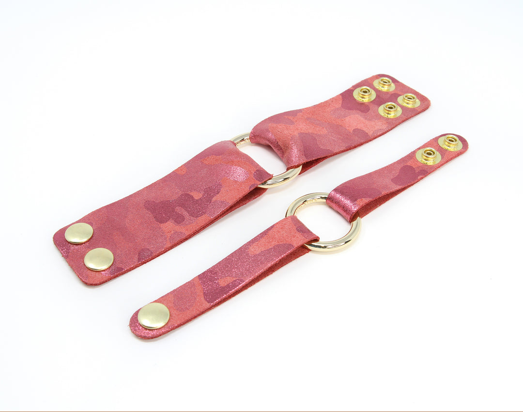 Glamper Pink Leather Cuff