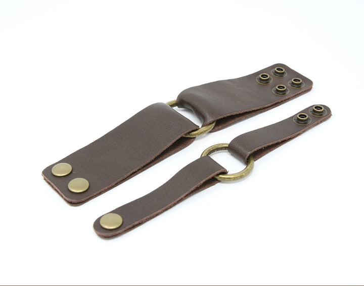 Classic Dark Brown Leather Cuff