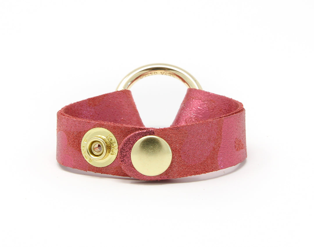 Glamper Pink Leather Bracelet