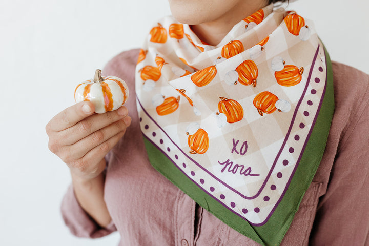 Pumpkin Spice Scarf Bandana