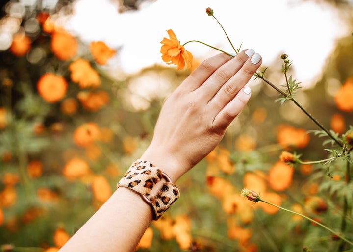 Leopard Leather Cuff