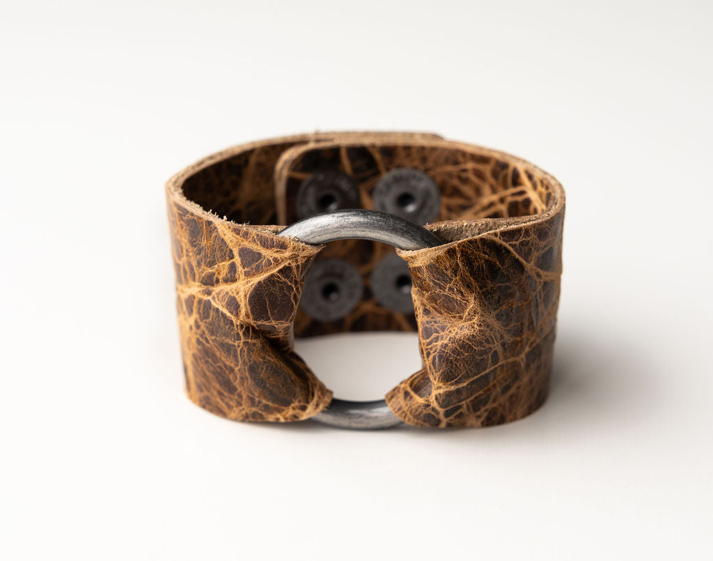 Brown's Island Leather Cuff