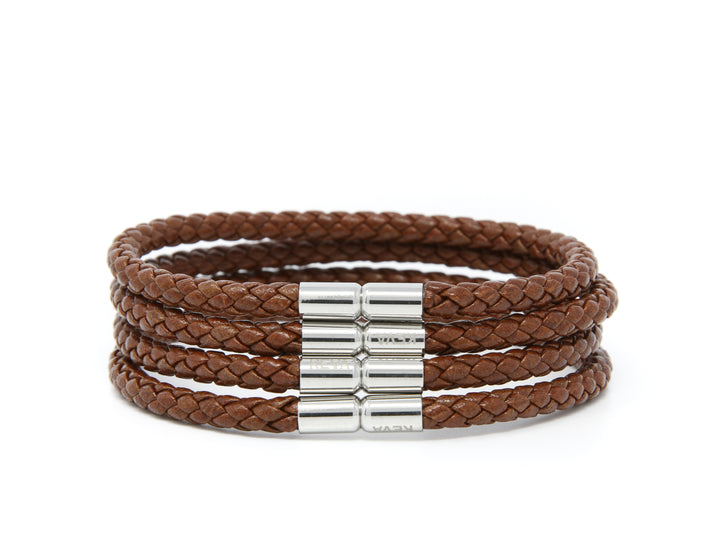 Mocha Braided Bracelet - set of 4