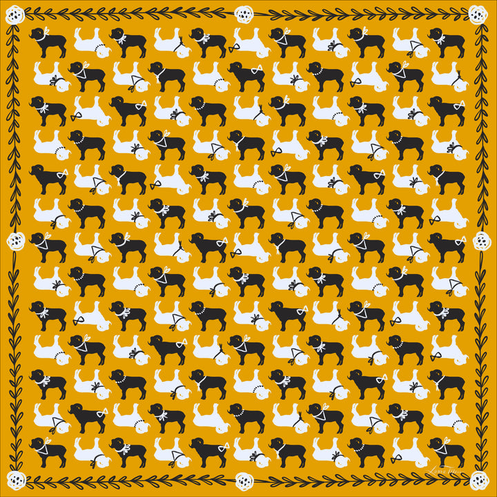 Spirit Ram in Yellow Scarf Bandana