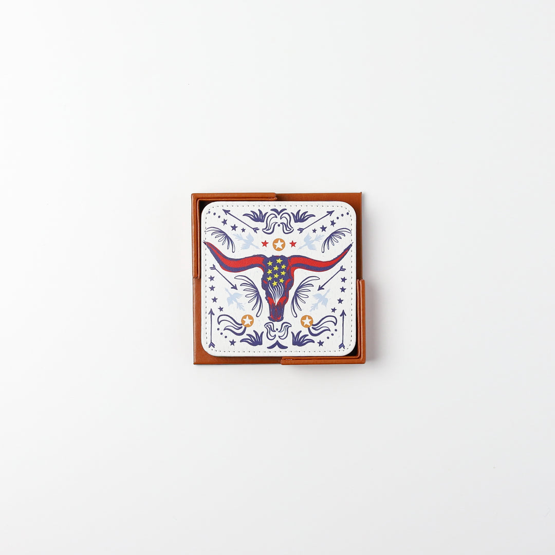 Longhorn Coasters, Set of 4