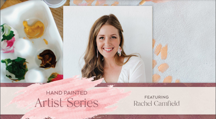 Coming Home Round Leather Earrings | Hand-Painted by Rachel Camfield